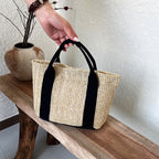 WoEco-Friendly Straw Beach Tote