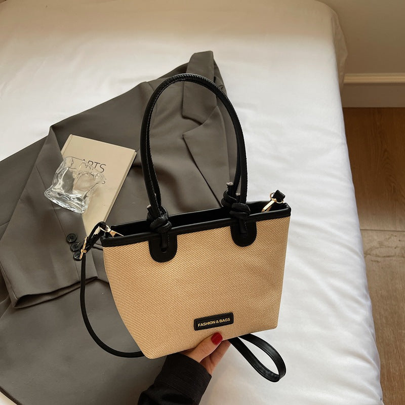 Women practical tote bag with stylish handles-https://detail.1688.com/offer/966396520058.html-Calm Wears-Black-nothing-Calm Wears