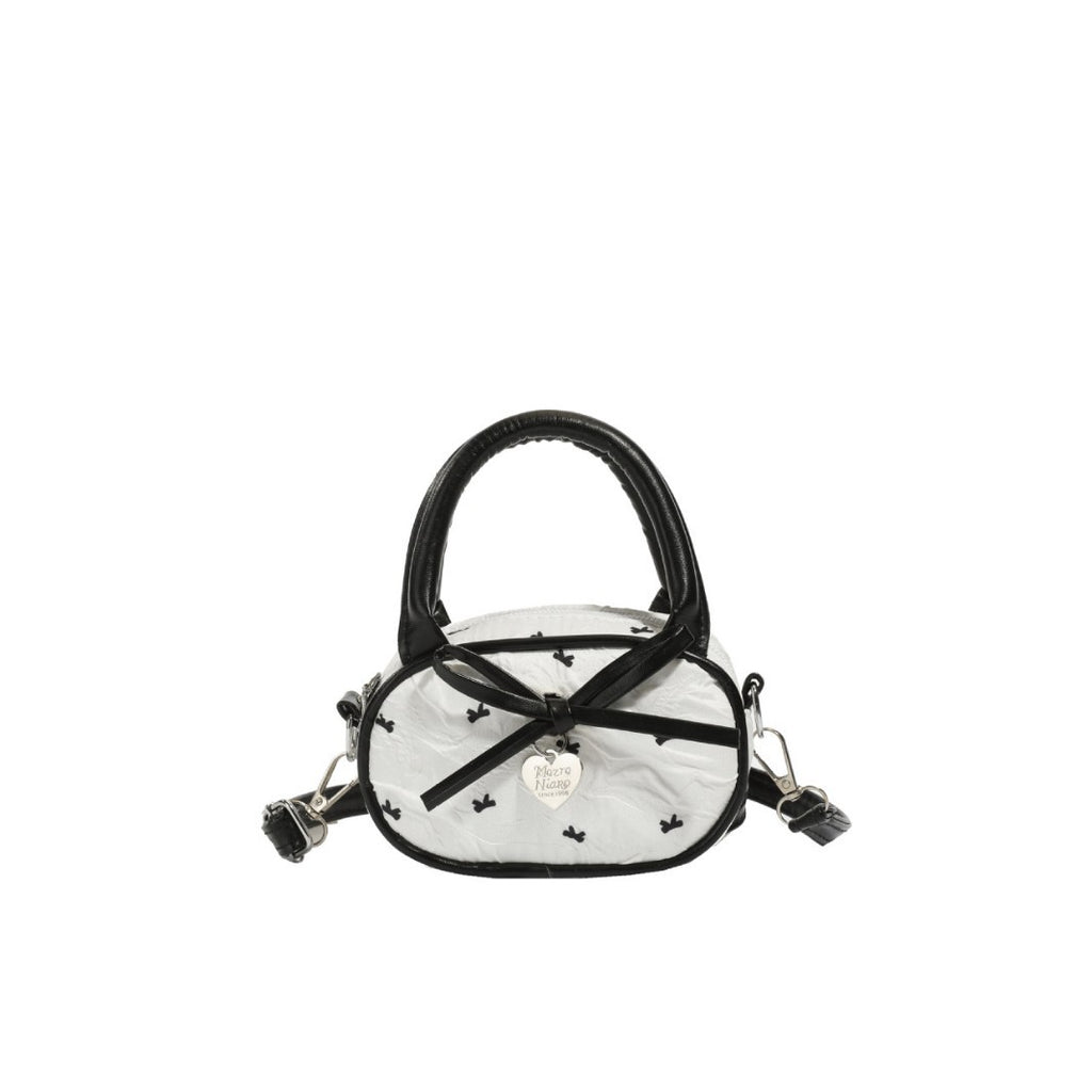 Quilted Mini Handbag with Heart Detail
