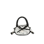 Quilted Mini Handbag with Heart Detail
