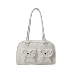 Stylish Multifunctional Handbag with Bow Detail