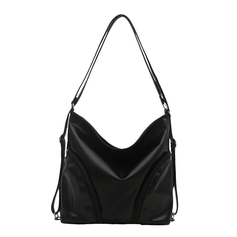 Chic Faux Leather Hobo Bag