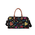 Playful Graphic Print Sports Duffle