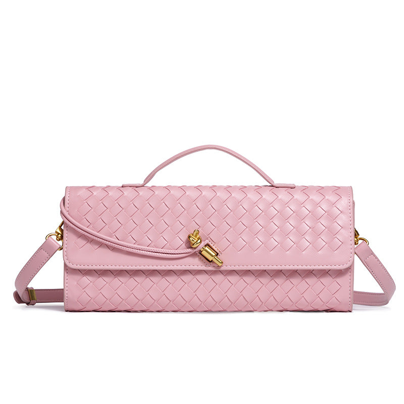 Woven Leather Clutch