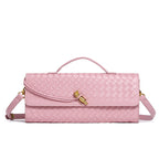 Woven Leather Clutch