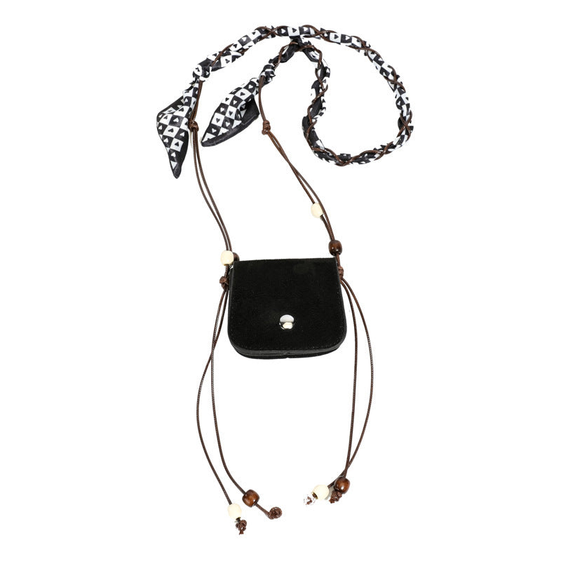 Women's mini handbag with adjustable chain strap and customizable design-https://detail.1688.com/offer/1006006359082.html-Calm Wears-Black-nothing-Calm Wears