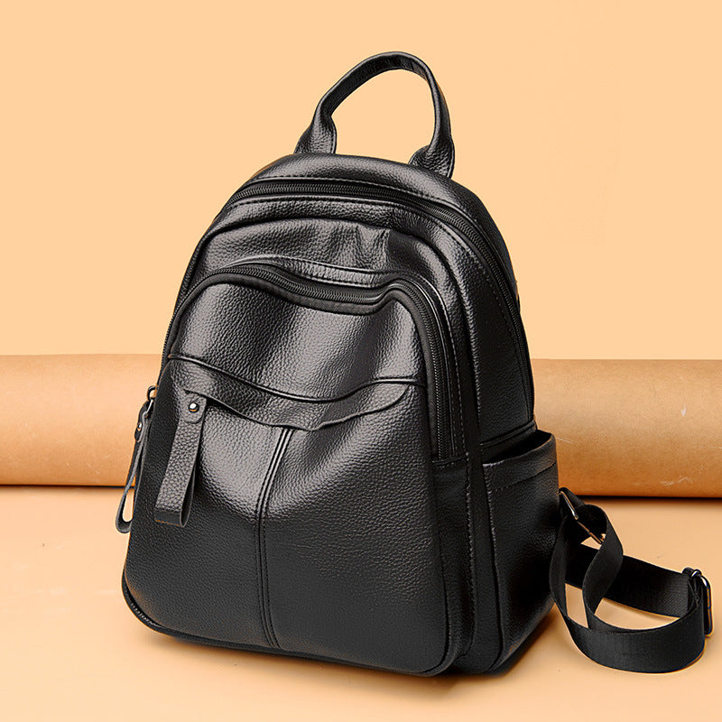 Multi-Compartment Textured Backpack