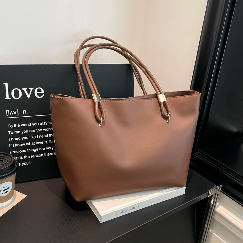 Women elegant tote bag with high-quality carrying handles and practical compartments-https://detail.1688.com/offer/1029530264707.html-Calm Wears-Coffee-nothing-Calm Wears
