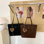 Women's fashionable casual tote bag-https://detail.1688.com/offer/991740614423.html-Calm Wears-Black-Size: Without pendant-Calm Wears