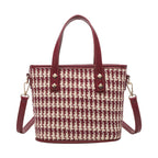 Women’s tote bag with elegant fabric and stylish accents-https://detail.1688.com/offer/752931682377.html-Calm Wears-Wine red-nothing-Calm Wears