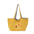 Cotton bag with playful dog motif