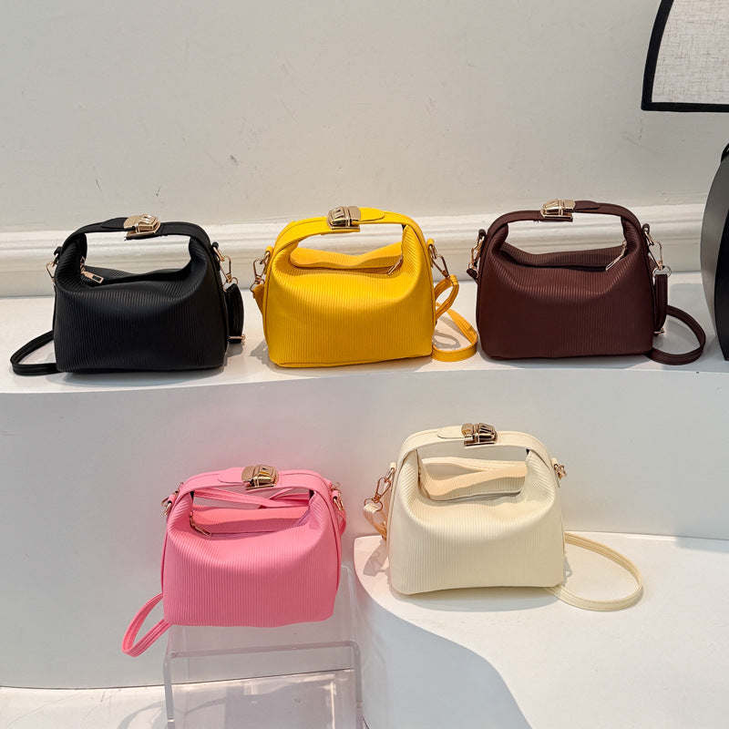 Textured Ribbed Handbag