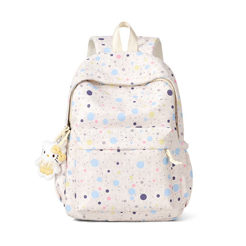 Backpack with Colorful Dots