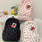 Backpack with Playful Strawberry Design