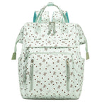 Stylish Heart-Printed Multi-Pocket Backpack