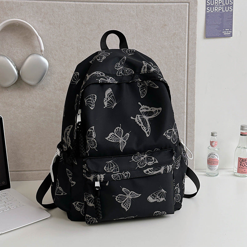 Elegant Butterfly Print Backpack
