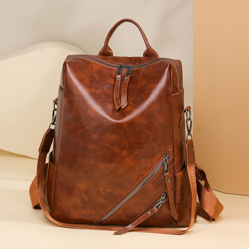 Fashionable Multi-Zipper Backpack Calm Wears