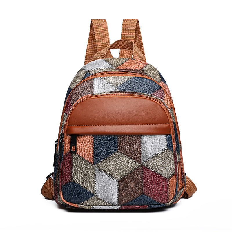 Geometric Patterned Fashion Backpack Calm Wears
