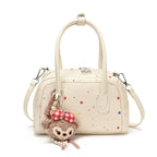 Women's Mini Handbag with Colorful Star Motif