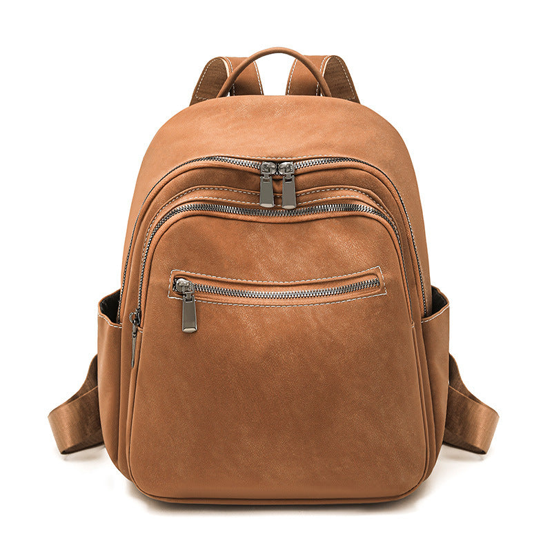Premium Leather Travel Backpack