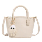 Women's Mini Handbag with Playful Chain Pendant