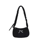 WoElegant Textured Corduroy Crossbody Bag