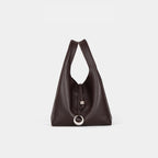 Women's elegant tote bag with innovative closure-https://detail.1688.com/offer/1034764902308.html-Calm Wears-Ebony Brown-191118-Calm Wears