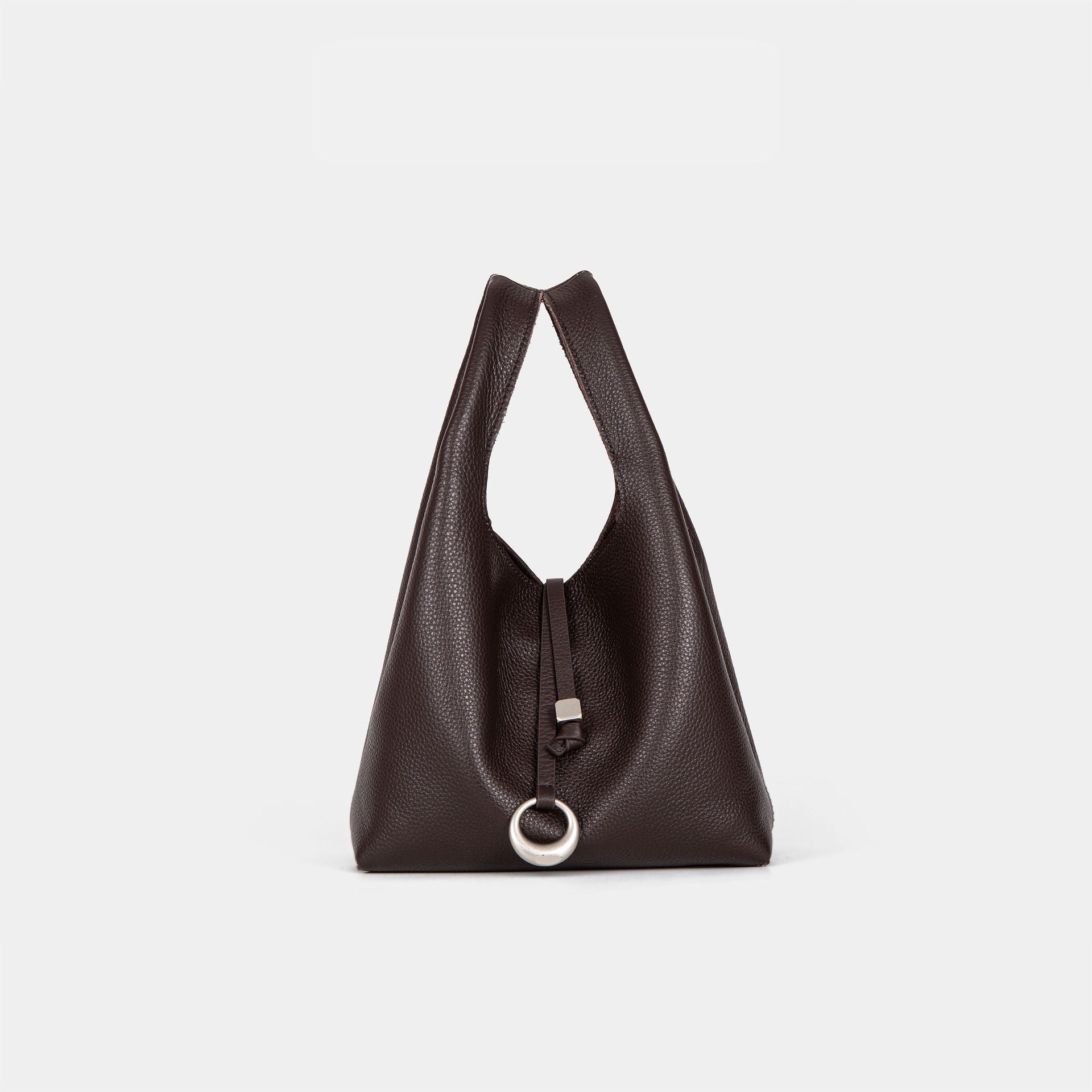 Women's elegant tote bag with innovative closure-https://detail.1688.com/offer/1034764902308.html-Calm Wears-Ebony Brown-191118-Calm Wears