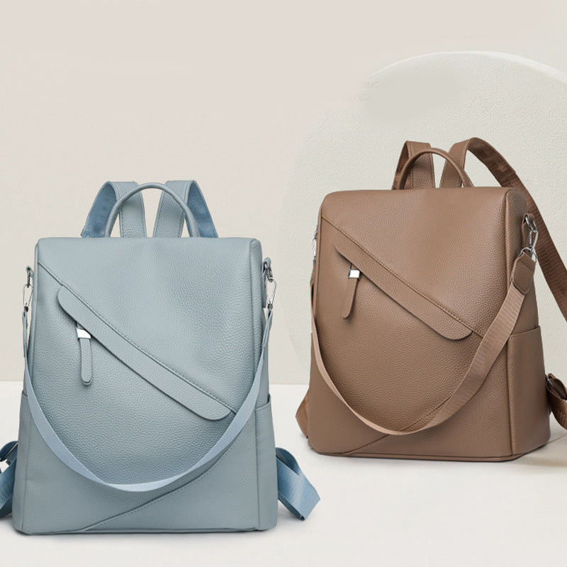 Elegant Leather Laptop Backpack