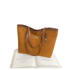 WoElegant Suede Handheld Tote Bag
