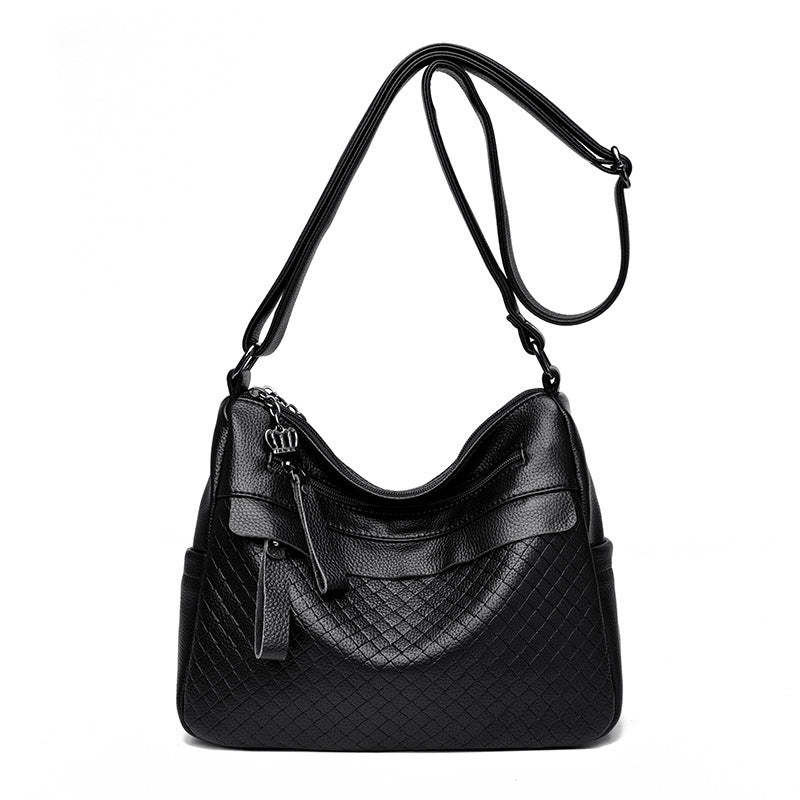 Textured Quilted Shoulder Bag