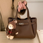 Women’s Mini Handbag with Cute Plush Pendant