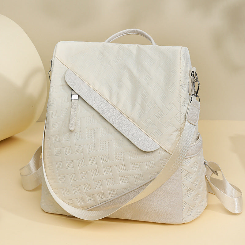 Elegant Textured Leather Backpack