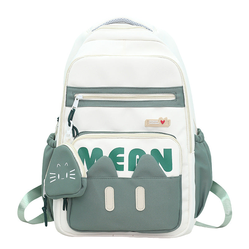 Cute Cat-Inspired School Backpack