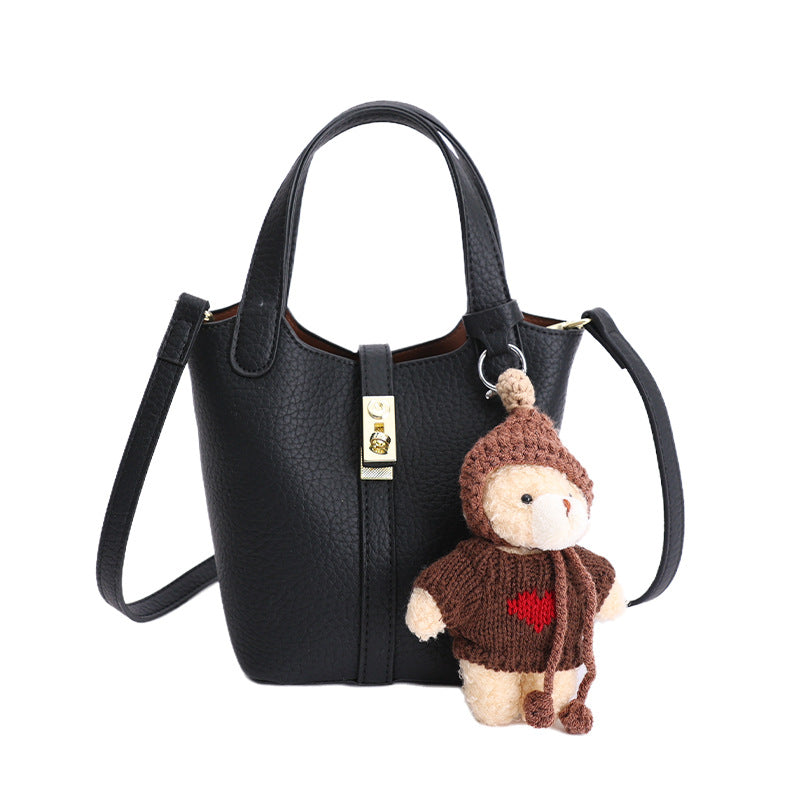 Women's mini handbag with playful animal charm-https://detail.1688.com/offer/998639940951.html-Calm Wears-Black-Size: without pendant-Calm Wears