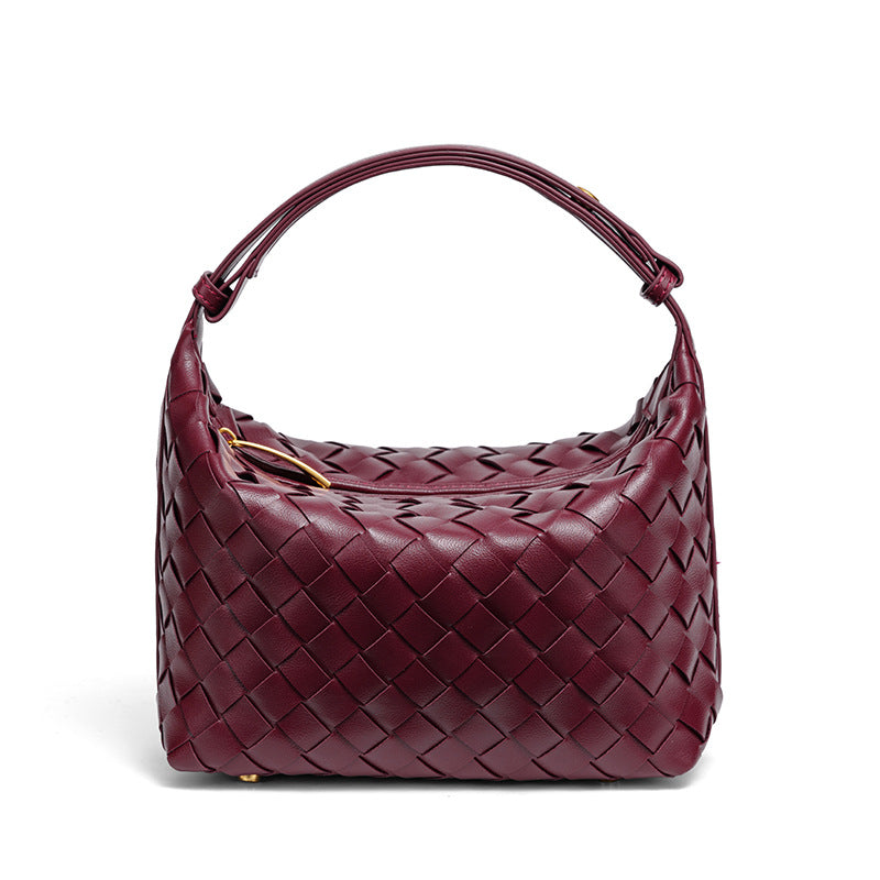 Woven Leather Handbag