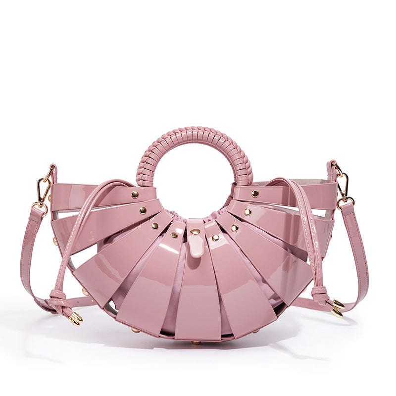 Elegant Fan-Shaped Handbag
