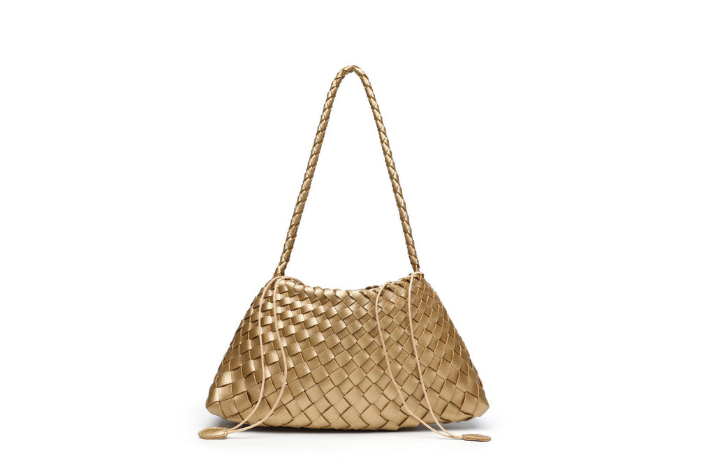 Textured Woven Slouchy Shoulder Bag