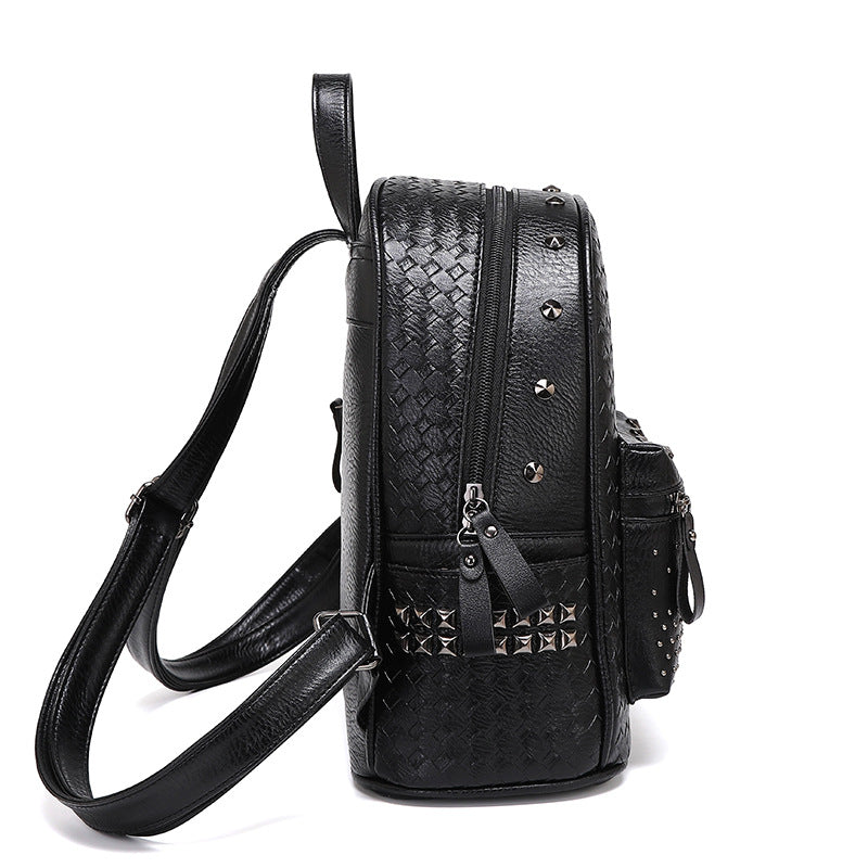 Studded Leather Backpack
