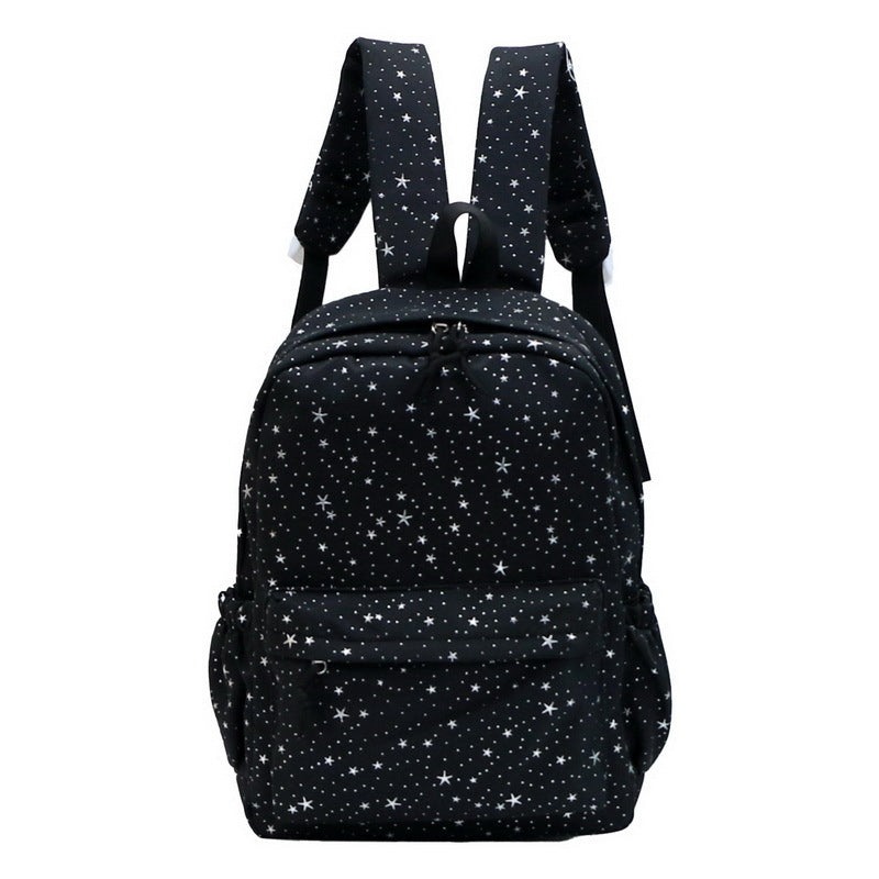 Star-Patterned Academic Backpack