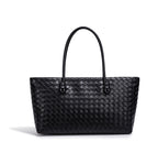 Woven Leather Tote Bag
