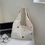 Embroidered Canvas Tote Bag
