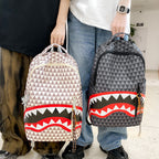 Backpack with Unique Shark Motif