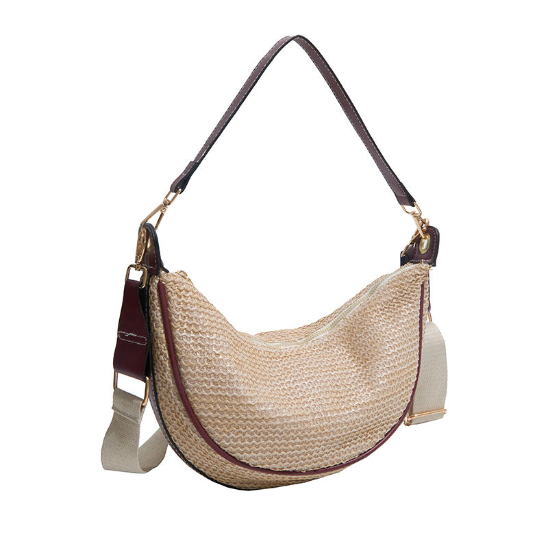 Woven Fabric Crossbody Bag