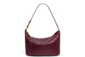 Woven Leather Hobo Bag