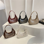 Studded Leather Hobo Bag