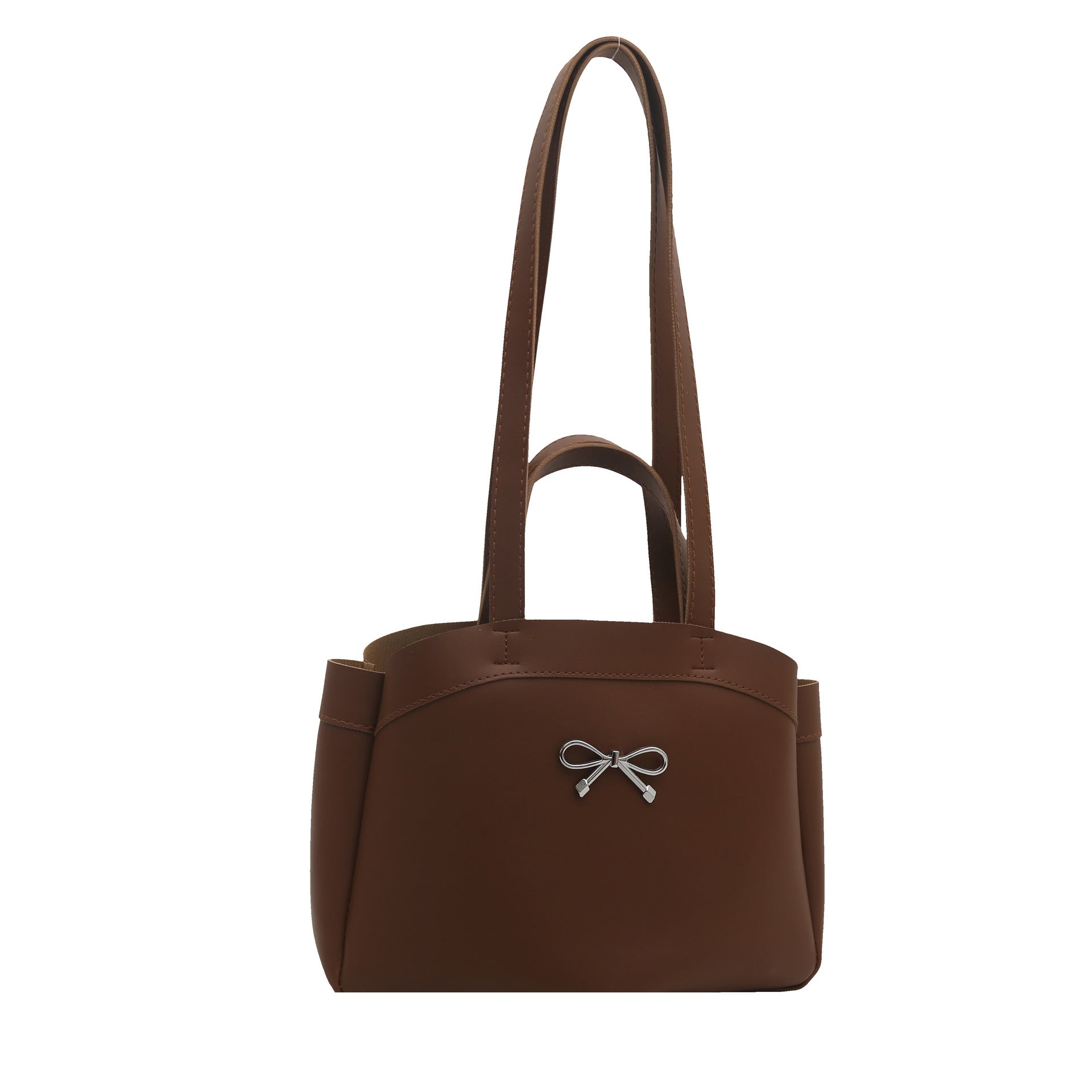 Elegant Bow Accent Handheld Tote Bag