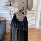 Luxurious Faux Fur Hobo Bag