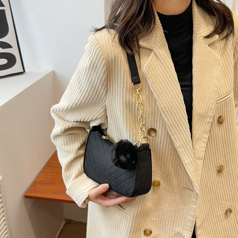 WoStylish Faux Fur Mini Handbag