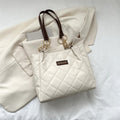 Elegant Quilted Tote Bag